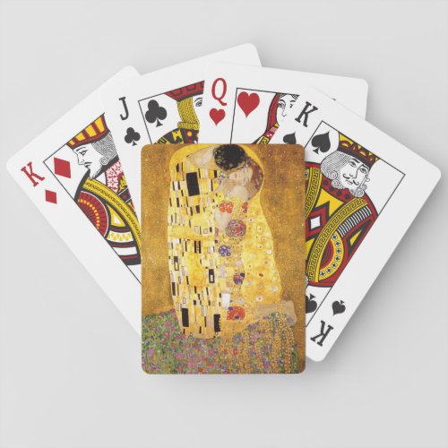 Gustav Klimt The Kiss Classic Painting Playing Cards