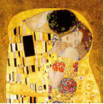 Gustav Klimt The Kiss Classic Painting Statuette<br><div class="desc">Gustav Klimt The Kiss Gustav Klimt used real gold in his beautiful work of art nouveau women and decorative art. This Klimt painting was called "The Kiss" and is the most well-known art nouveau work he ever painted. The Gustav Klimt painting is of an art nouveau woman and man in...</div>