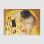 Gustav Klimt The Kiss Classic Painting Tissue Paper<br><div class="desc">Gustav Klimt The Kiss Gustav Klimt used real gold in his beautiful work of art nouveau women and decorative art. This Klimt painting was called "The Kiss" and is the most well-known art nouveau work he ever painted. The Gustav Klimt painting is of an art nouveau woman and man in...</div>
