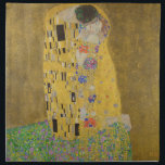 Gustav Klimt "The Kiss" Cloth Napkin<br><div class="desc">Gustav Klimt 's masterpiece: "The Kiss". “The Kiss, ” created by the Austrian painter Gustav Klimt. It’s considered to be his most famous work. He painted it between the years 1907 and 1908, which were the highpoint of his “Golden Period, ” when he painted a number of works utilizing gold...</div>