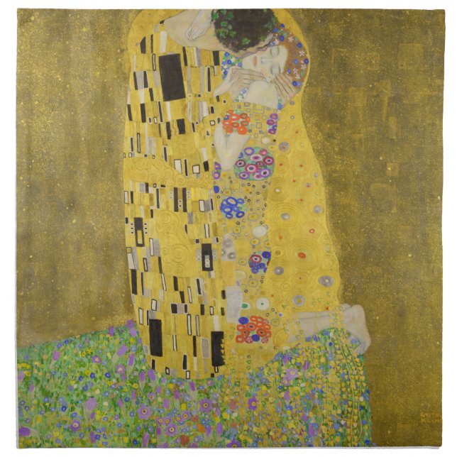 Gustav Klimt - The Kiss Cloth Napkin (Front)