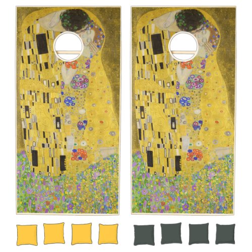 Gustav Klimt _ The Kiss Cornhole Set