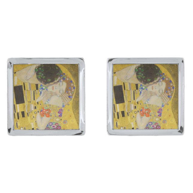Gustav Klimt - The Kiss Cufflinks (Front)