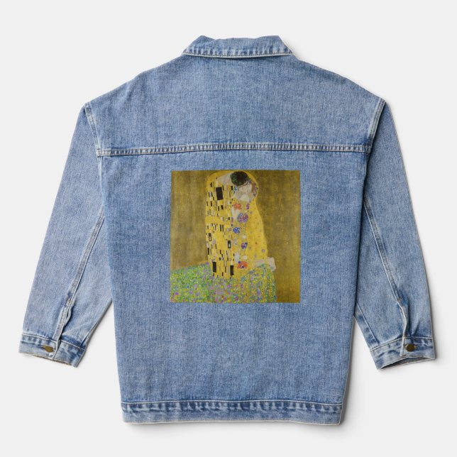 Gustav Klimt - The Kiss Denim Jacket (Back)