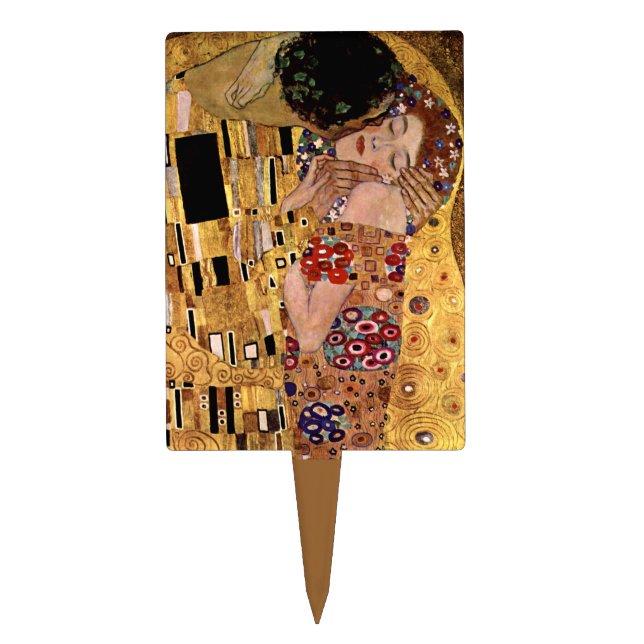 Gustav Klimt: The Kiss (Detail) Cake Topper (Front)