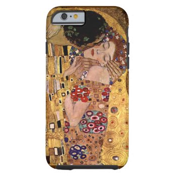 Gustav Klimt: The Kiss (detail) Tough Iphone 6 Case by vintagechest at Zazzle