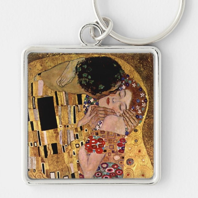 Gustav Klimt: The Kiss (Detail) Keychain (Front)