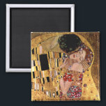 Gustav Klimt: The Kiss (Detail) Magnet<br><div class="desc">A beautiful classic magnet featuring a romantic couple sharing a kiss,  painted by the Austrian symbolist painter Gustav Klimt. 






com.</div>