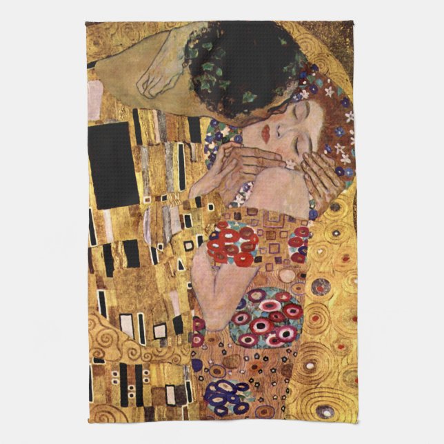 Gustav Klimt: The Kiss (Detail) Towel (Vertical)