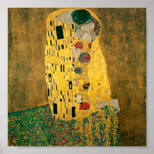 Gustav Klimt  _ The Kiss El Beso Le Baiser Poster