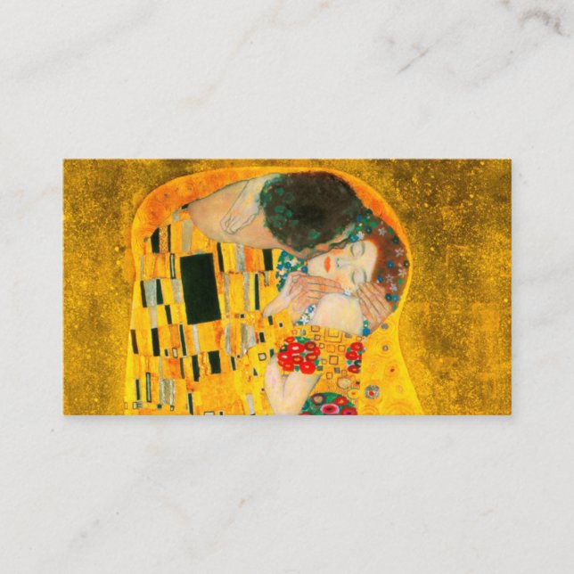 Gustav Klimt The Kiss Enclosure Card (Front)