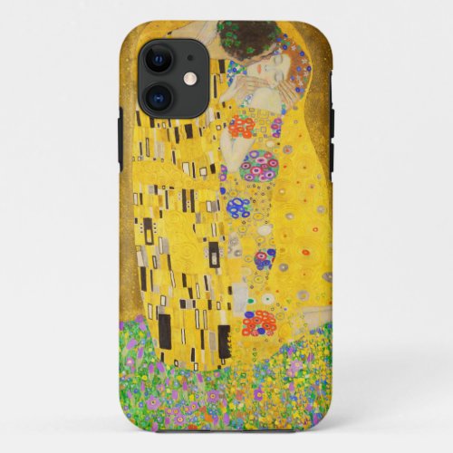 Gustav Klimt The Kiss Fine Art iPhone 11 Case