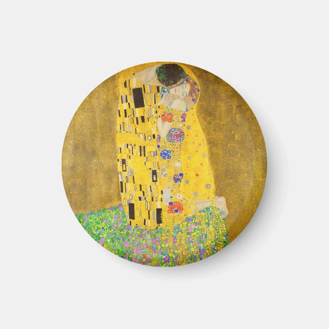 Gustav Klimt The Kiss Fine Art Magnet (Front)