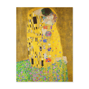 Gustav Klimt The Kiss Fine Art Postcard