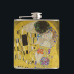 Gustav Klimt - The Kiss Flask<br><div class="desc">The Kiss / Der Kuss - Gustav Klimt in 1907-1908</div>