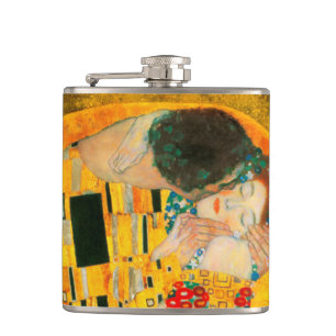 Gustav Klimt The Kiss Flask