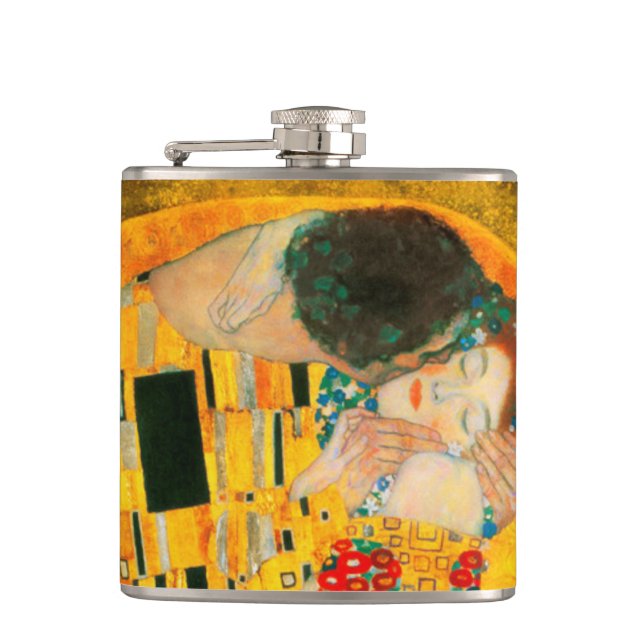 Gustav Klimt The Kiss Flask (Front)