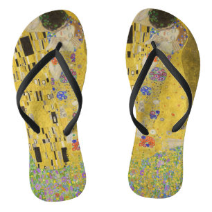 Gustav Klimt - The Kiss Flip Flops