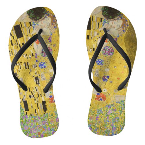 Gustav Klimt _ The Kiss Flip Flops