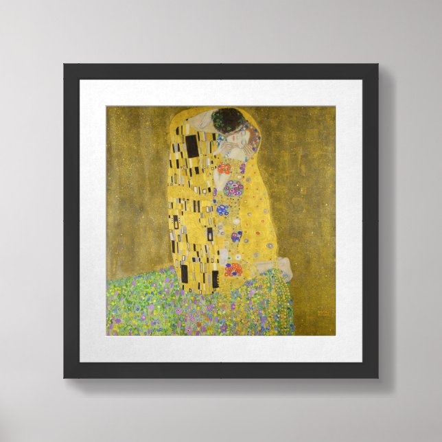 Gustav Klimt - The Kiss Framed Art (Framed Front)