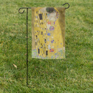 Gustav Klimt - The Kiss Garden Flag