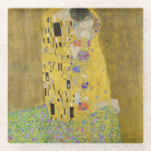 Gustav Klimt - The Kiss Glass Coaster