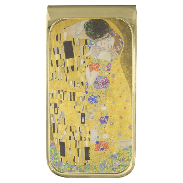 Gustav Klimt - The Kiss Gold Finish Money Clip (Front Vertical)