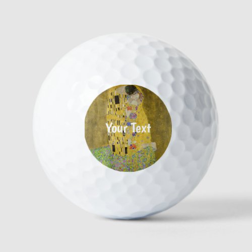 Gustav Klimt _ The Kiss Golf Balls
