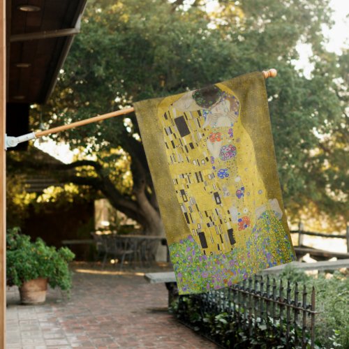 Gustav Klimt _ The Kiss House Flag