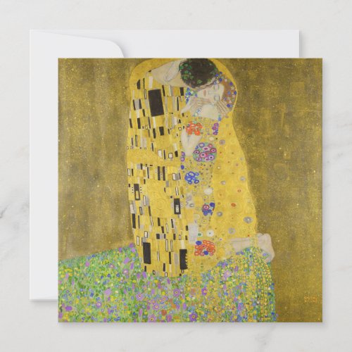 Gustav Klimt _ The Kiss Invitation