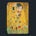 Gustav Klimt The Kiss iPad Mini Cover<br><div class="desc">iPad Cover featuring Gustav Klimt’s oil painting with gold leaf The Kiss (1908). A man and woman,  wearing brilliant golden colors,  lovingly embrace and kiss in a field of flowers. A great gift for fans of Art Nouveau and Austrian art.</div>