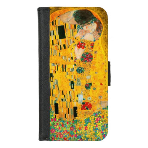 Gustav Klimt The Kiss iPhone 87 Wallet Case