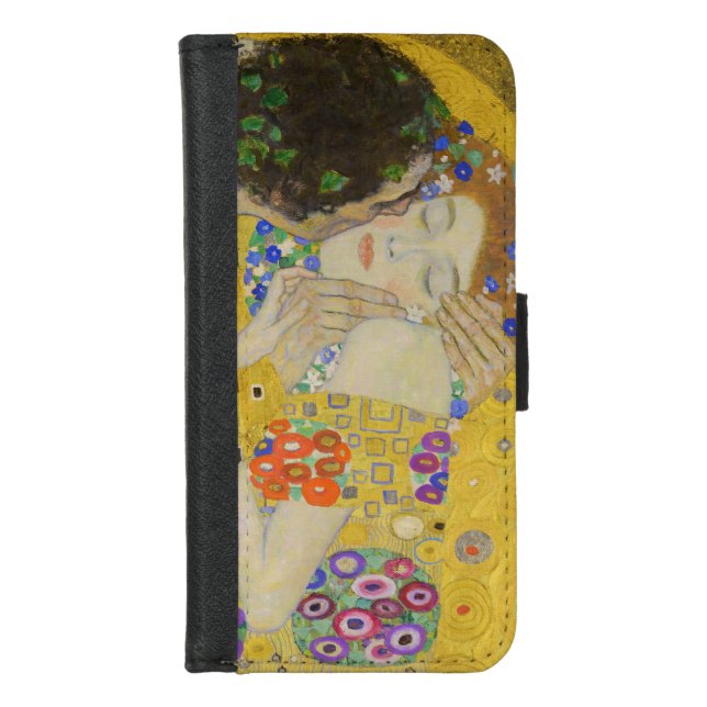 Gustav Klimt - The Kiss iPhone Wallet Case (Front)