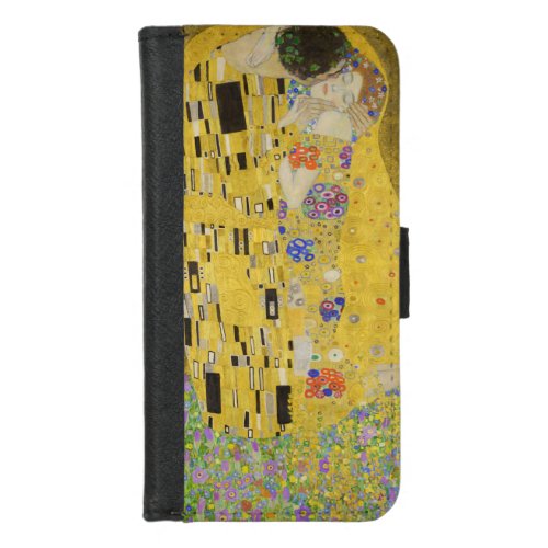 Gustav Klimt _ The Kiss iPhone 87 Wallet Case
