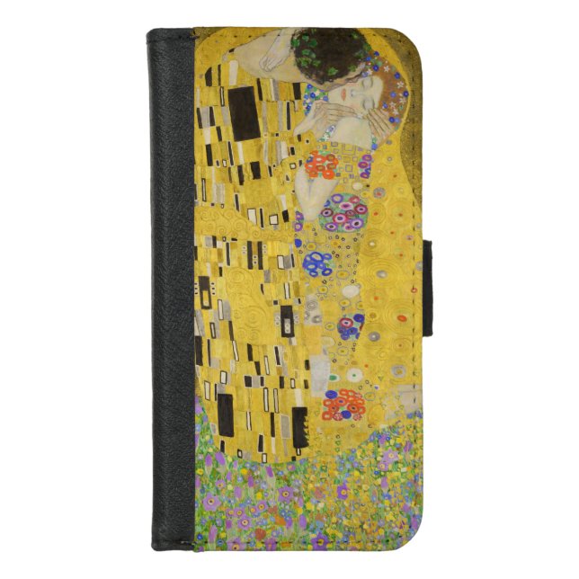 Gustav Klimt - The Kiss iPhone Wallet Case (Front)