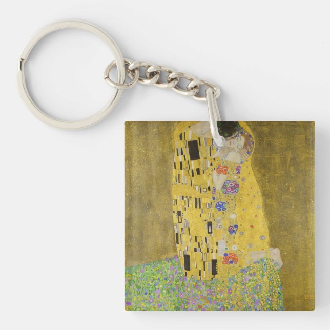 Gustav Klimt - The Kiss Keychain (Front)
