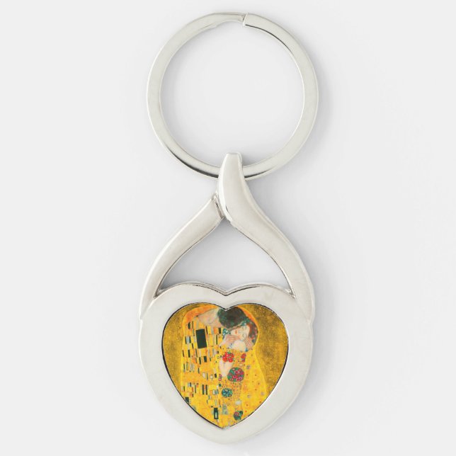 Gustav Klimt The Kiss Keychain (Front)