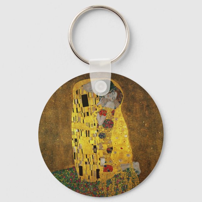 Gustav Klimt The Kiss Keychain (Front)
