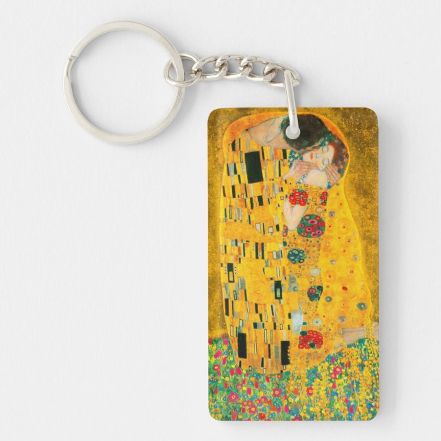 Gustav Klimt The Kiss Keychain (Front)