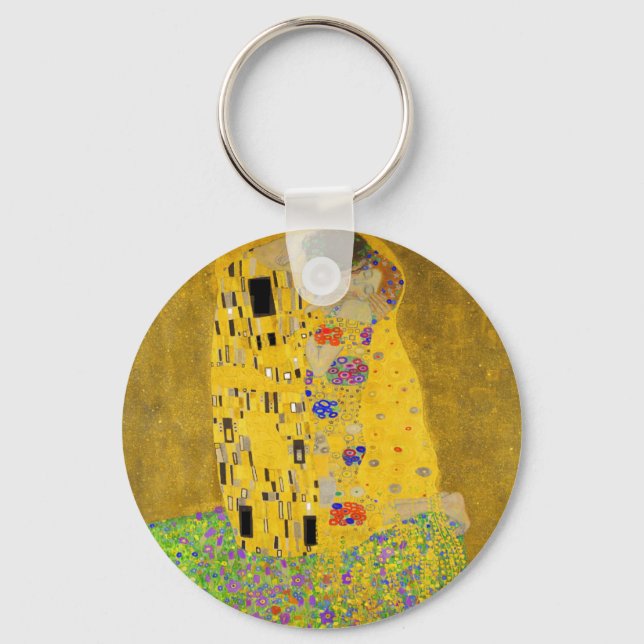 Gustav Klimt The Kiss Keychain (Front)