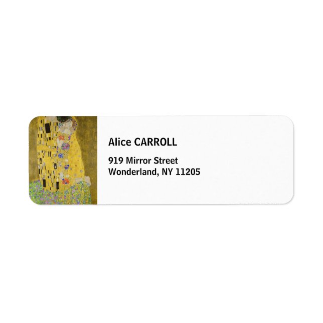 Gustav Klimt - The Kiss Label (Front)