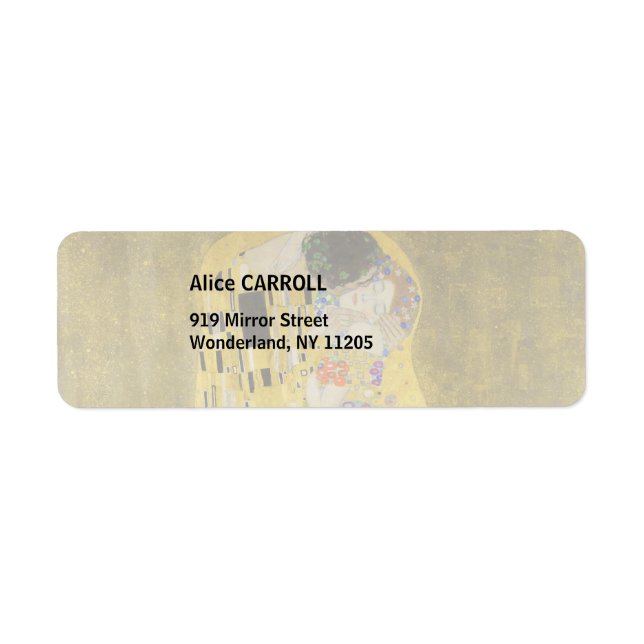 Gustav Klimt - The Kiss Label (Front)