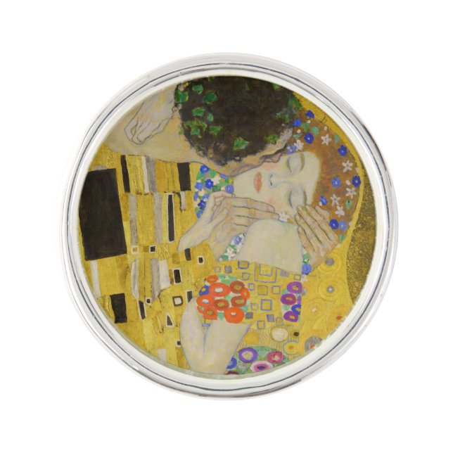 Gustav Klimt - The Kiss Lapel Pin (Front)