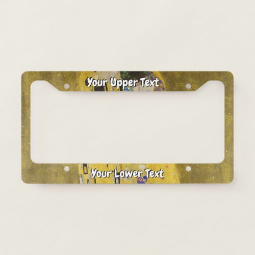 Gustav Klimt _ The Kiss License Plate Frame