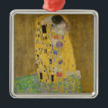 Gustav Klimt "The Kiss" Metal Ornament<br><div class="desc">Gustav Klimt 's masterpiece: "The Kiss". “The Kiss, ” created by the Austrian painter Gustav Klimt. It’s considered to be his most famous work. He painted it between the years 1907 and 1908, which were the highpoint of his “Golden Period, ” when he painted a number of works utilizing gold...</div>