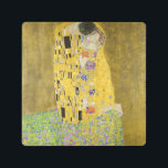Gustav Klimt - The Kiss Metal Print<br><div class="desc">The Kiss / Der Kuss - Gustav Klimt in 1907-1908</div>