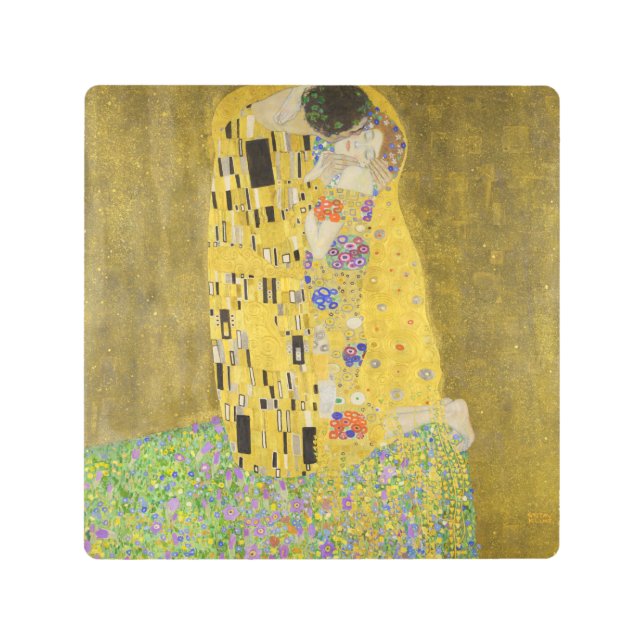Gustav Klimt - The Kiss Metal Print (Front)