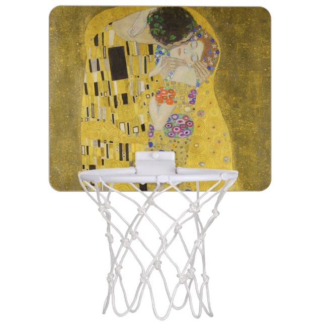 Gustav Klimt - The Kiss Mini Basketball Hoop (Front)