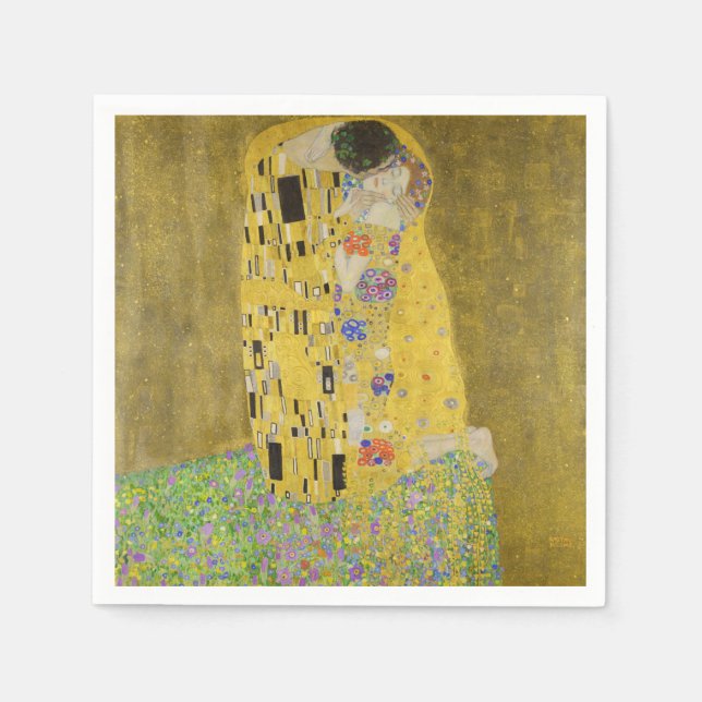 Gustav Klimt - The Kiss Napkins (Front)