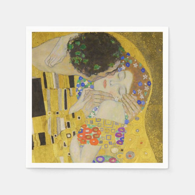 Gustav Klimt - The Kiss Napkins (Front)